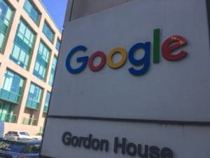 Google Logo at the Dublin Headquarters